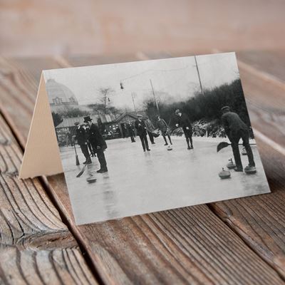 Gents Curling at Buxton– Greeting Card
